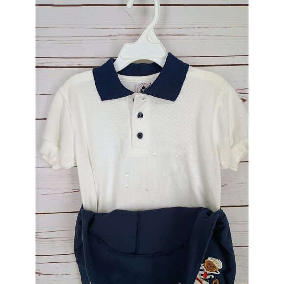 Vintage Good Lad Of Philadelphia‎ US Navy Bear Sailboat Size 3T Boys Short Set - Picture 3 of 7
